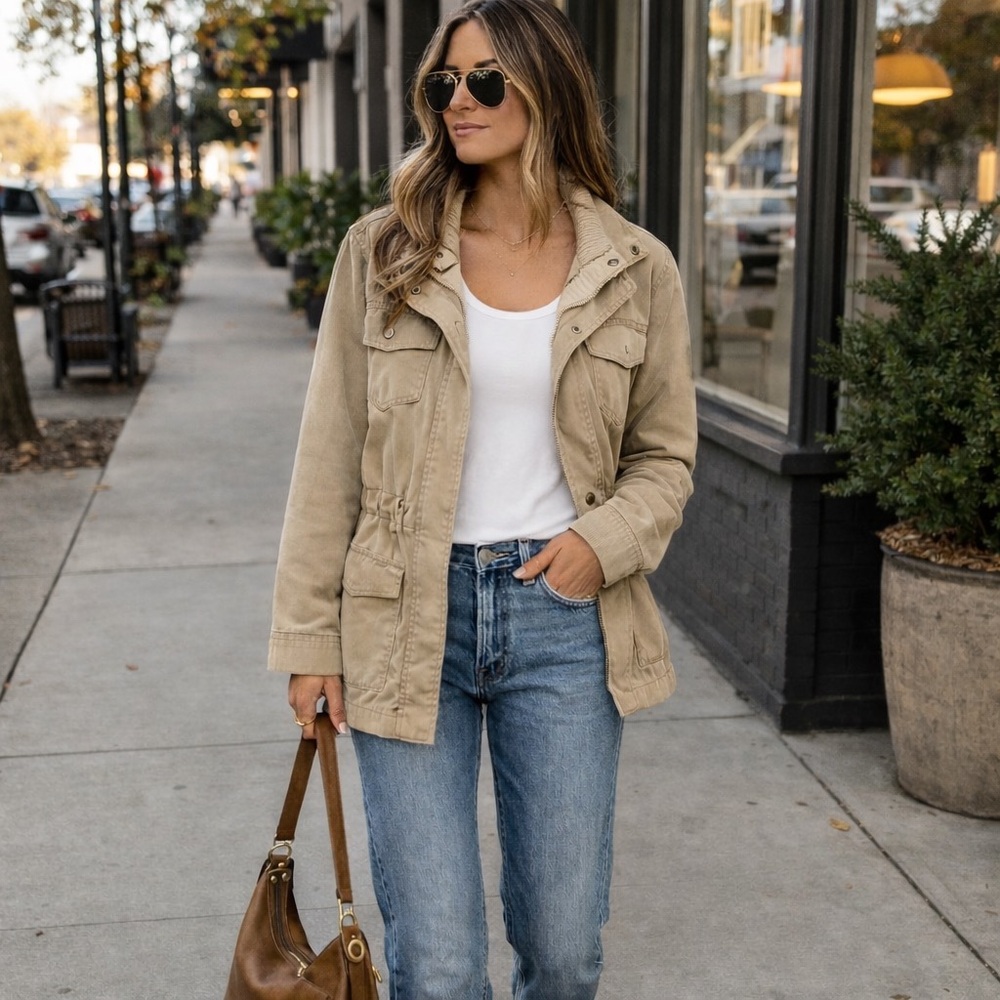 GAP Women's Tan Utility Jacket
